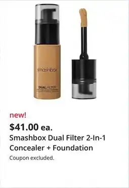 JC Penney Smashbox Dual Filter 2-In-1 Concealer + Foundation offer