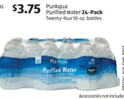 Aldi PurAqua Purified Water 24-Pack offer
