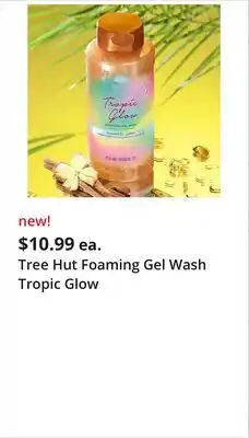 JC Penney Tree Hut Foaming Gel Wash Tropic Glow offer