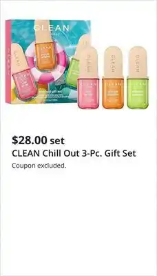 JC Penney CLEAN Chill Out 3-Pc. Gift Set offer