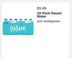 Walgreens 24-Pack Dasani Water offer