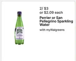 Walgreens Perrier or San Pellegrino Sparkling Water offer