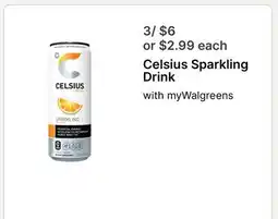 Walgreens Celsius Sparkling Drink offer