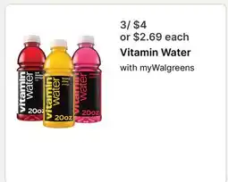 Walgreens Vitamin Water offer