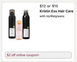 Walgreens Kristin Ess Hair Care offer