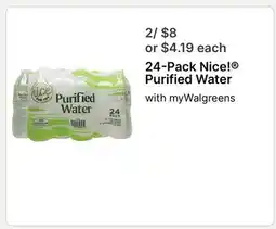 Walgreens 24-Pack Nice! Purified Water offer