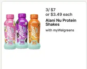 Walgreens Alani Nu Protein Shakes offer