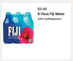 Walgreens 6-Pack Fiji Water offer
