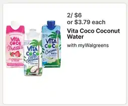 Walgreens Vita Coco Coconut Water offer