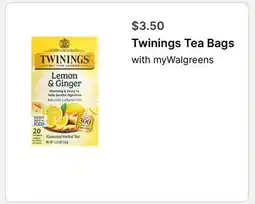 Walgreens Twinings Tea Bags offer