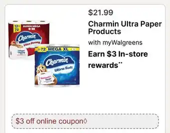 Walgreens Charmin Ultra Paper Products offer
