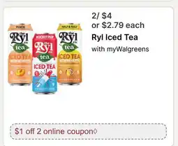 Walgreens Ryl Iced Tea offer