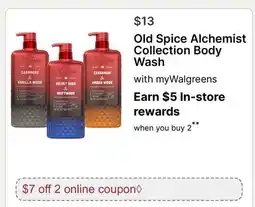 Walgreens Old Spice Alchemist Collection Body Wash offer