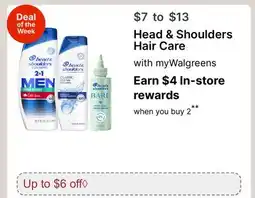 Walgreens Head & Shoulders Hair Care offer