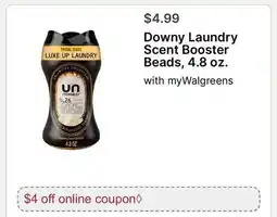 Walgreens Downy Laundry Scent Booster Beads offer