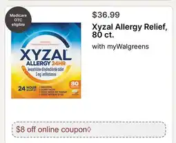 Walgreens Xyzal Allergy Relief offer