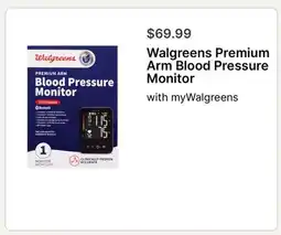Walgreens Walgreens Premium Arm Blood Pressure Monitor offer
