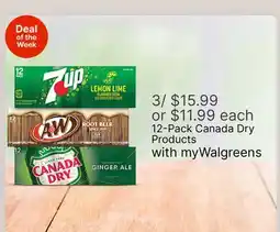 Walgreens 12-Pack Canada Dry Products offer