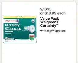 Walgreens Value Pack Walgreens Certainty offer