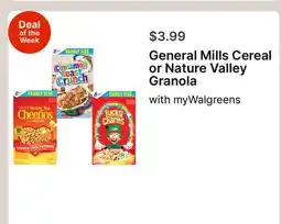 Walgreens General Mills Cereal / Nature Valley Granola offer