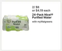 Walgreens 24-Pack Nicel Purified Water offer