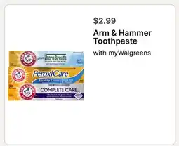 Walgreens Arm & Hammer Toothpaste offer