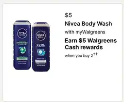 Walgreens Nivea Body Wash offer