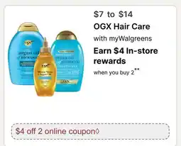 Walgreens OGX Hair Care offer