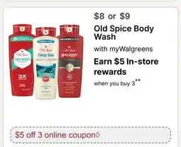 Walgreens Old Spice Body Wash offer