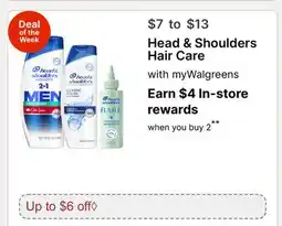 Walgreens Head & Shoulders Hair Care offer