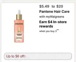 Walgreens Pantene Hair Care offer