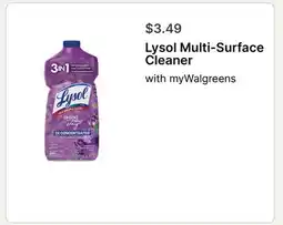 Walgreens Lysol Multi-Surface Cleaner offer