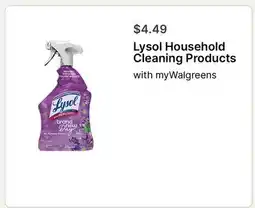 Walgreens Lysol Household Cleaning Products offer