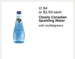 Walgreens Clearly Canadian Sparkling Water offer