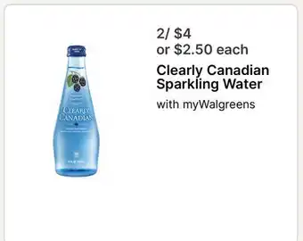 Walgreens Clearly Canadian Sparkling Water offer