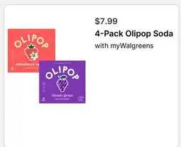 Walgreens 4-Pack Olipop Soda offer