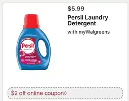 Walgreens Persil Laundry Detergent offer