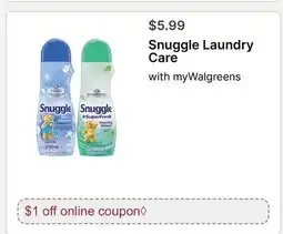 Walgreens Snuggle Laundry Care offer