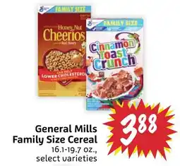 Foodmaxx General Mills Family Size Cereal offer