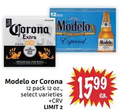 Foodmaxx Modelo or Corona offer
