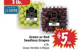 Foodmaxx Green or Red Seedless Grapes offer