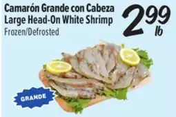 El Super Large Head-On White Shrimp offer