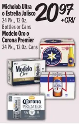 El Super Michelob Ultra o Estrella Jalisco o Modelo Oro o Corona Premier offer