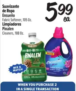 El Super Ensueño Fabric Softener, 105 Oz. Pinalen, Cleaners, 108 Oz offer