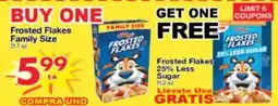 Superior Grocers Frosted Flakes Family Size, 25% Less Sugar offer