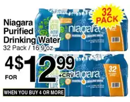 Superior Grocers Niagara Purified Drinking Water offer