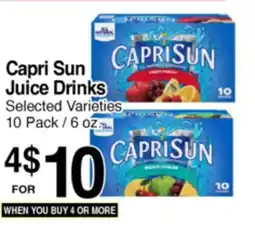 Superior Grocers Capri Sun Juice Drinks offer