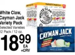 Superior Grocers White Claw, Cayman Jack Variety Pack offer