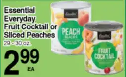 Superior Grocers Essential Everyday Fruit Cocktail or Sliced Peaches offer