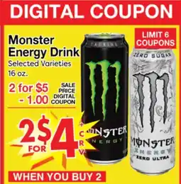 Superior Grocers Monster Energy Drink offer